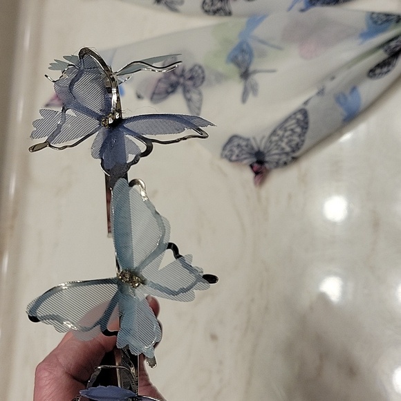 Butterfly hair tie and Headband Set - Picture 6 of 15